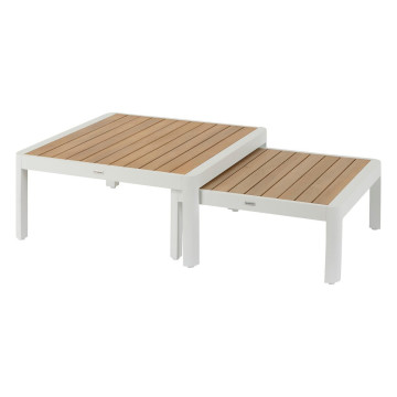 Salon de jardin d'angle Paradize blanc Hespéride - Le Dépôt Bailleul