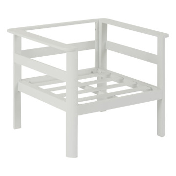 Salon de jardin d'angle Paradize blanc Hespéride - Le Dépôt Bailleul