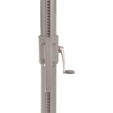 Parasol décentré Melhia 3x3 m oléfine argile / lin Hespéride - Le Dépôt Bailleul