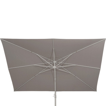 Parasol décentré Melhia 3x3 m oléfine argile / lin Hespéride - Le Dépôt Bailleul