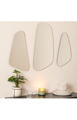 Lot de 3 miroirs organiques...
