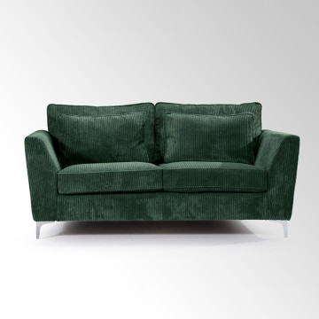 Canapé 2 places Isla velours côtelé vert -  Le Dépôt Bailleul