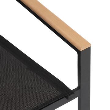 Fauteuil Essentia accoudoirs bois anthracite Hespéride - Le Dépôt Bailleul