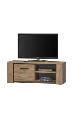 Meuble TV 1 porte 2 niches Lio