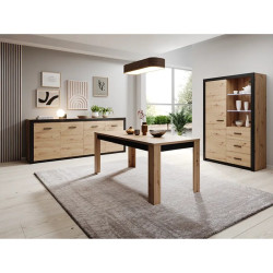 Salle à manger Brussel coloris chêne artisan - Le Dépôt Bailleul