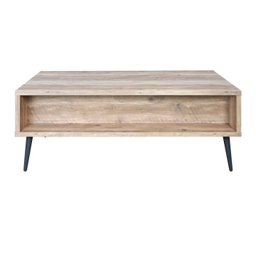 Table basse 1 tiroir 2 niches Scott - Le Dépôt Bailleul