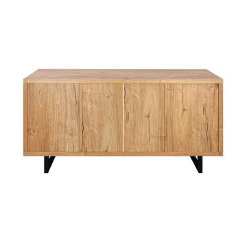 Bahut 3 tiroirs 2 portes pieds métal Sully - Le Dépôt Bailleul