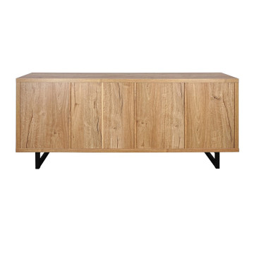 Bahut 3 tiroirs 3 portes pieds métal Sully - Le Dépôt Bailleul