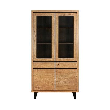 Vitrine grand modèle 2 + 2 portes 2 tiroirs Sully - Le Dépôt Bailleul