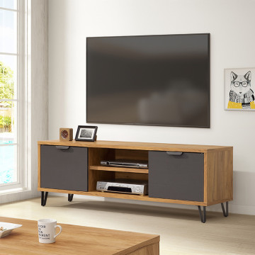 Meuble TV 2 portes 2 niches Harry - Le Dépôt Bailleul