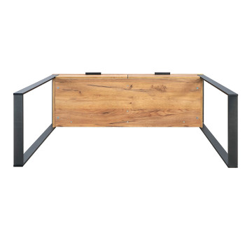 Console 2 tiroirs pieds métal Ron - Le Dépôt Bailleul