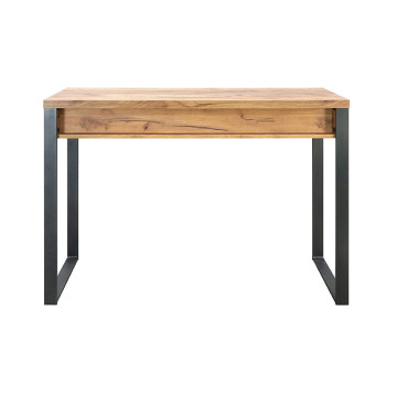 Console 2 tiroirs pieds métal Ron - Le Dépôt Bailleul