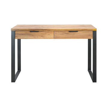 Console 2 tiroirs pieds métal Ron - Le Dépôt Bailleul