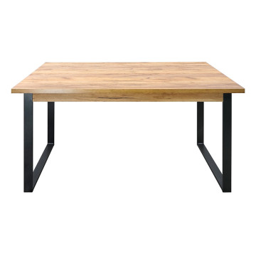 Table à manger pieds métal 152 cm Ron - Le Dépôt Bailleul