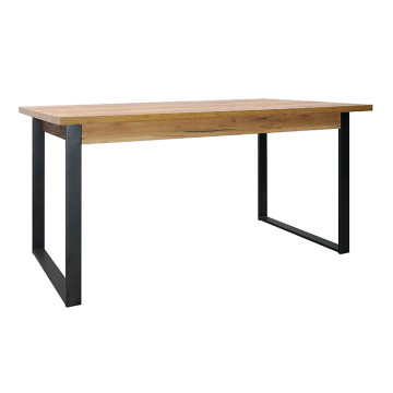 Table à manger pieds métal 152 cm Ron - Le Dépôt Bailleul