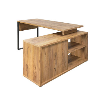 Bureau d'angle 2 cases 1 tiroir 1 porte Ron - Le Dépôt Bailleul
