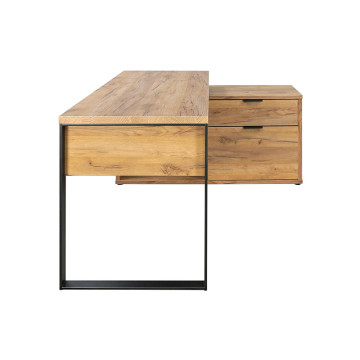 Bureau d'angle 2 cases 1 tiroir 1 porte Ron - Le Dépôt Bailleul