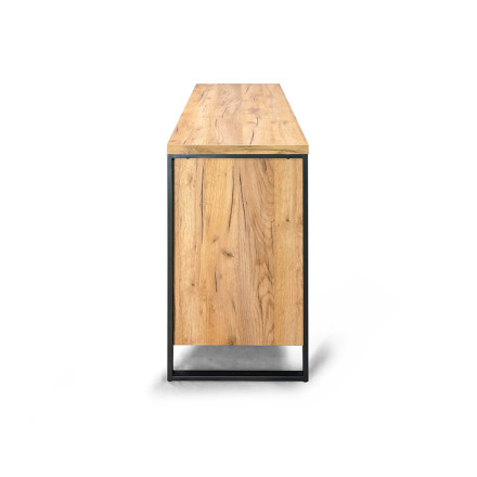 Buffet 2 portes 2 tiroirs pieds métal Ron - Le Dépôt Bailleul