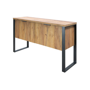 Buffet 2 portes pieds métal Ron - Le Dépôt Bailleul