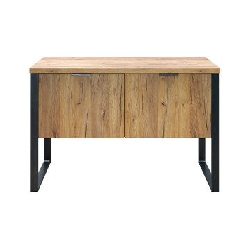 Buffet 2 portes pieds métal Ron - Le Dépôt Bailleul