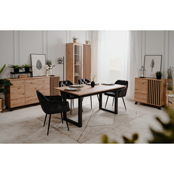 Salle à manger Medan coloris chêne artisan - Le Dépôt Bailleul