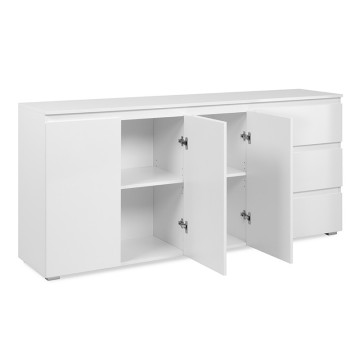 Buffet 3 tiroirs 3 tiroirs blanc Capetown - Le Dépôt Bailleul