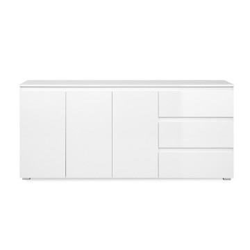 Buffet 3 tiroirs 3 tiroirs blanc Capetown - Le Dépôt Bailleul