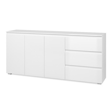 Buffet 3 tiroirs 3 tiroirs blanc Capetown - Le Dépôt Bailleul