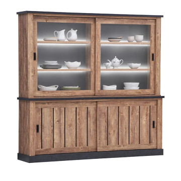 Salle à manger Edouard coloris chêne industriel - Le Dépôt Bailleul