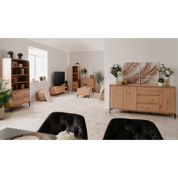 Salle à manger Korsika coloris chêne artisan - Le Dépôt Bailleul