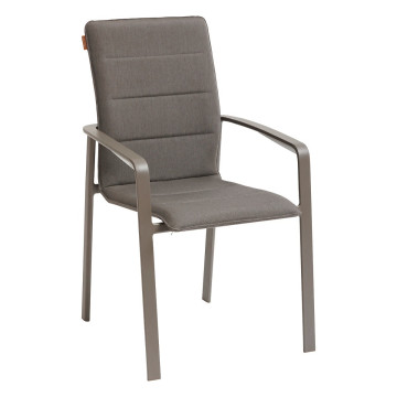 Fauteuil repas extérieur Diese mocha/praline Hespéride - Le Dépôt Bailleul