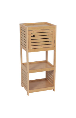 Meuble bas 1 porte bambou...