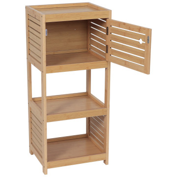 Meuble bas 1 porte bambou Trinidad - Le Dépôt Bailleul