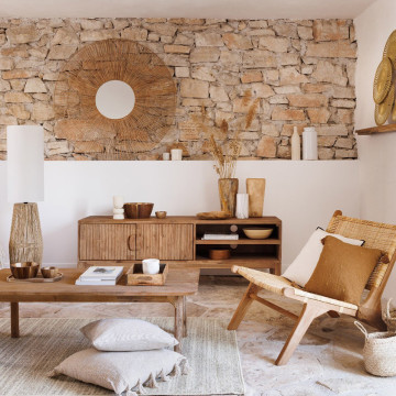 Meuble TV 2 portes 2 niches Sabor Atmosphera - Le Dépôt Bailleul