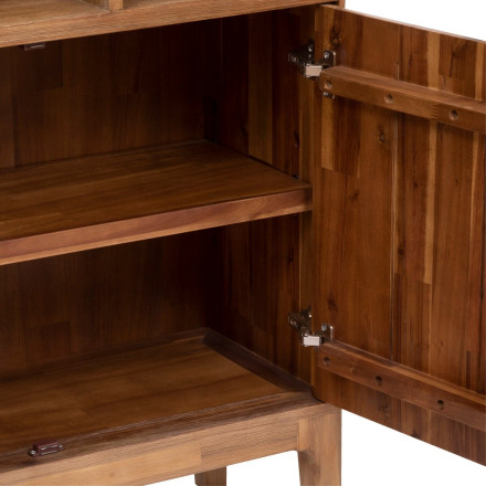 Bibliothèque 2 portes acacia Sabor Atmosphera - Le Dépôt Bailleul