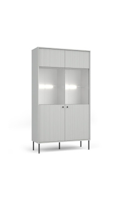 Vitrine 2 portes blanc mat...