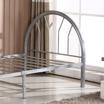 Lit 1 place métal gris 90x200 cm As - Le Dépôt Bailleul