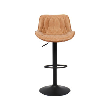 Tabouret de bar réglable Lola PU cognac - Le Dépôt Bailleul