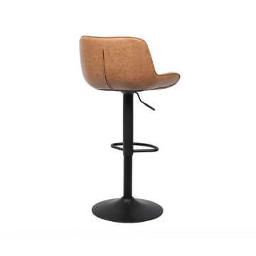 Tabouret de bar réglable Lola PU cognac - Le Dépôt Bailleul