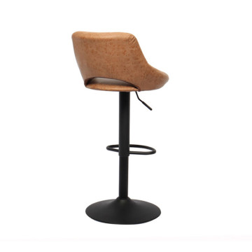 Tabouret de bar réglable Bella PU cognac - Le Dépôt Bailleul