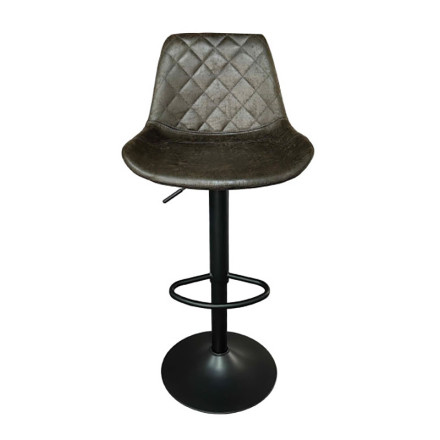 Tabouret de bar réglable Madrid PU brun foncé - Le Dépôt Bailleul