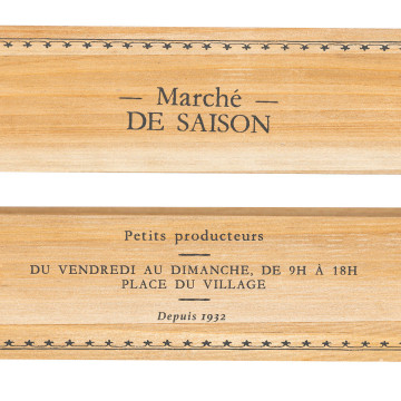 Lot de 2 cagettes bois Little cottage Atmosphera - Le Dépôt Bailleul