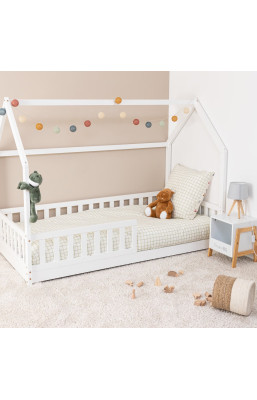 Lit cabane 90x190 cm en...