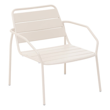 Fauteuil salon extérieur métal Phuket argile Hespéride - Le Dépôt Bailleul