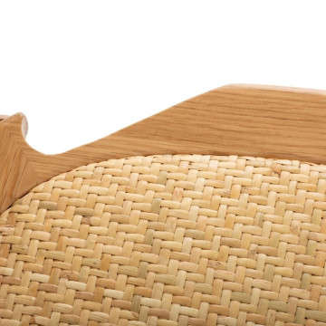 Chaise bistrot Isak bois de chêne et cannage Atmosphera - Le Dépôt Bailleul