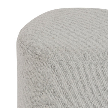 Pouf galet bouclette gris petit modèle Estria Atmosphera - Le Dépôt Bailleul