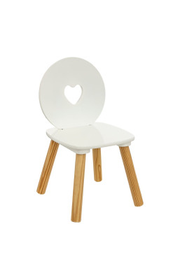 Chaise enfant blanche Amour...