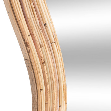Miroir organique 180 x 87 cm rotin Maggie Atmosphera - Le Dépôt Bailleul