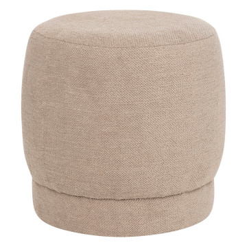 Pouf 40 cm Amea bouclette taupe Atmosphera - Le Dépôt Bailleul
