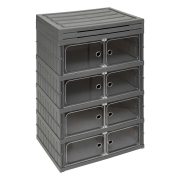 Tour de rangement pliable 6 étages plastique 5five - Le Dépôt Bailleul